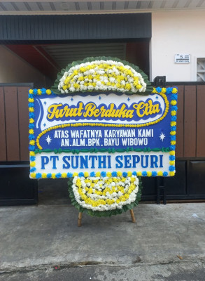 Papan Bunga Duka di Jukung
